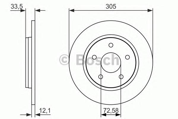 BOSCH 0 986 479 050 Гальмівний диск