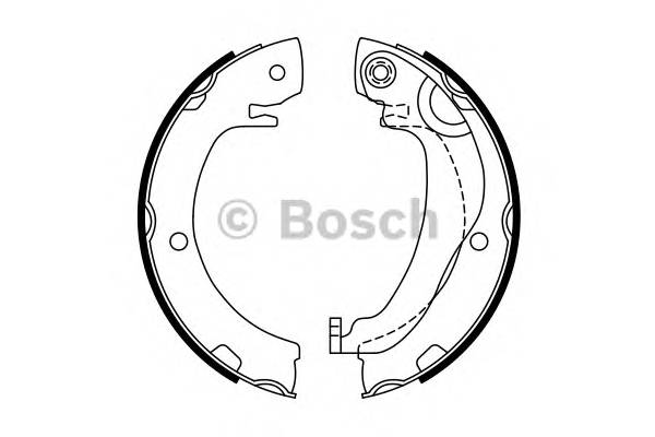 BOSCH 0 986 487 763 Комплект гальмівних колодок,