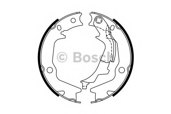 BOSCH 0 986 487 768 Комплект гальмівних колодок,