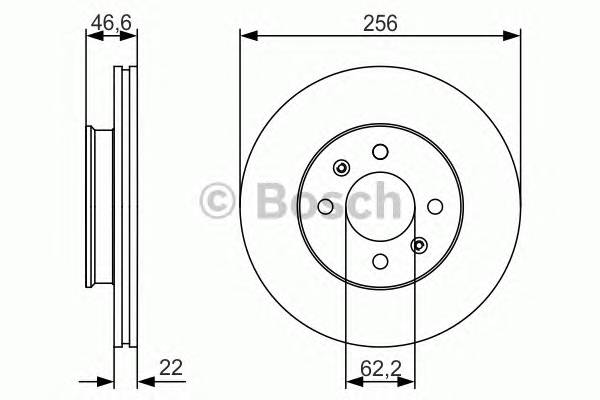 BOSCH 0986479R77 Диск гальмівний