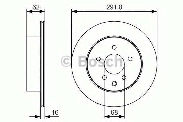 BOSCH 0986479S31 BOSCH Диск гальмівний