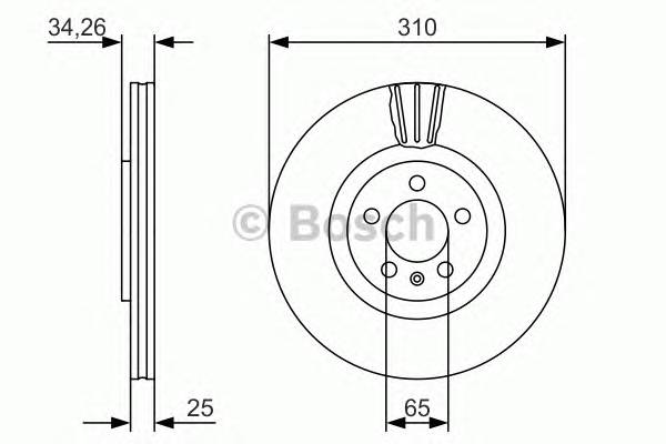 BOSCH 0 986 479 642 Тормозной диск