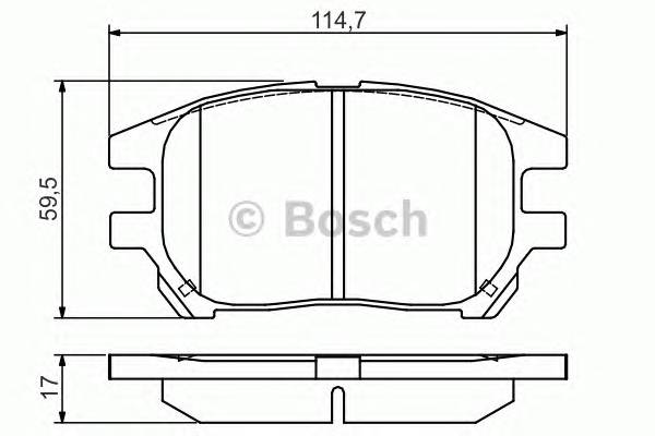 BOSCH 0 986 495 140 Комплект тормозных колодок,