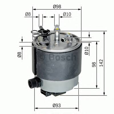 BOSCH F 026 402 126 Паливний фільтр