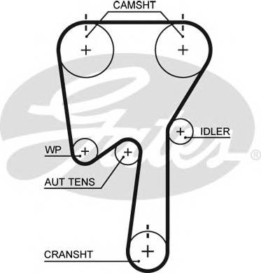 GATES 5509XS Ремень ГРМ
