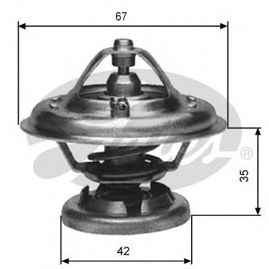 GATES TH12685G1 Термостат, охлаждающая жидкость