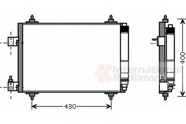 VAN WEZEL 40005286 Конденсатор, кондиционер