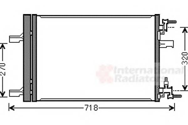 VAN WEZEL 37005500 Конденсатор, кондиционер