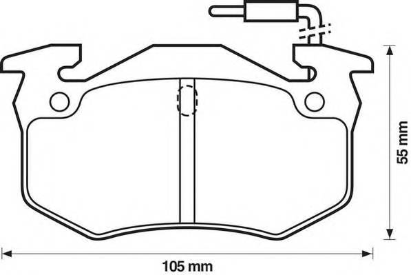 JURID 571302J Комплект тормозных колодок,