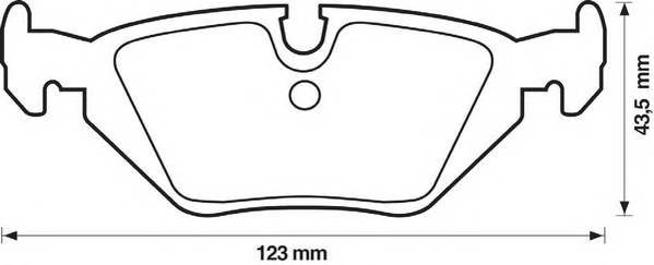 JURID 571527J Комплект гальмівних колодок,