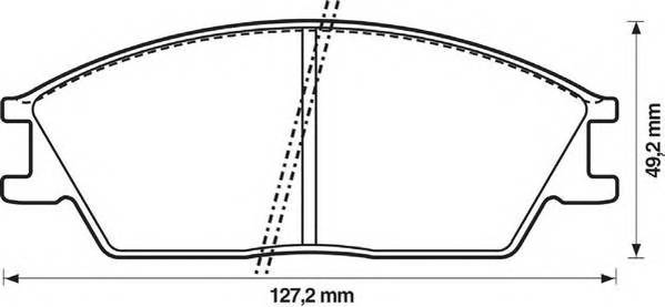 JURID 572268J Комплект тормозных колодок,