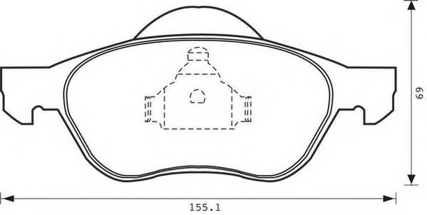 JURID 573017J Комплект тормозных колодок,