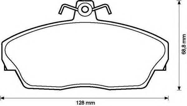 JURID 573203J Комплект тормозных колодок,