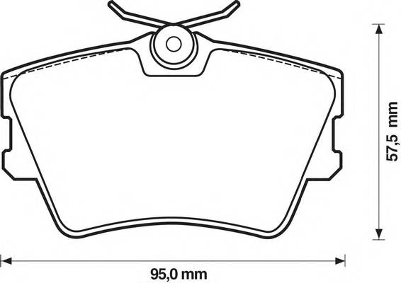 BENDIX 571875B Комплект тормозных колодок,