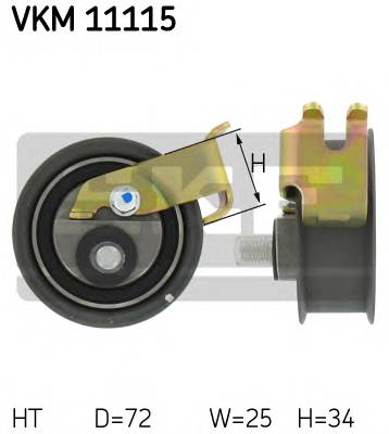 SKF VKM 11115 Натяжний ролик, ремінь