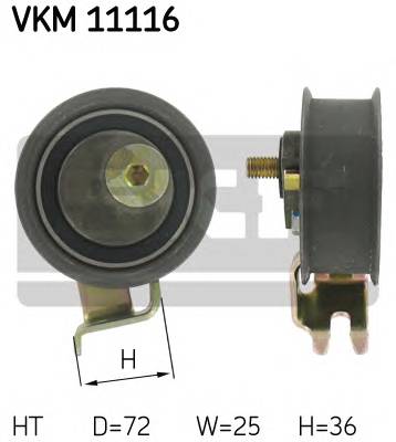 SKF VKM 11116 Натяжний ролик, ремінь