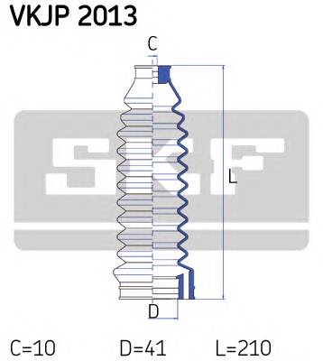 SKF VKJP 2013 Комплект пильника, рульове