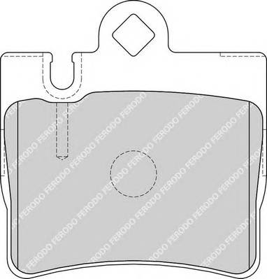 FERODO FDB1427 Комплект гальмівних колодок,