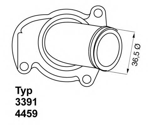 WAHLER 4459.92D Термостат, охлаждающая жидкость