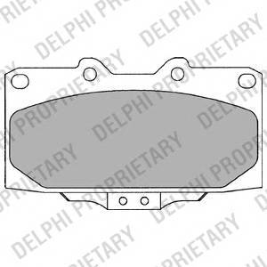 DELPHI LP2044 Комплект гальмівних колодок,