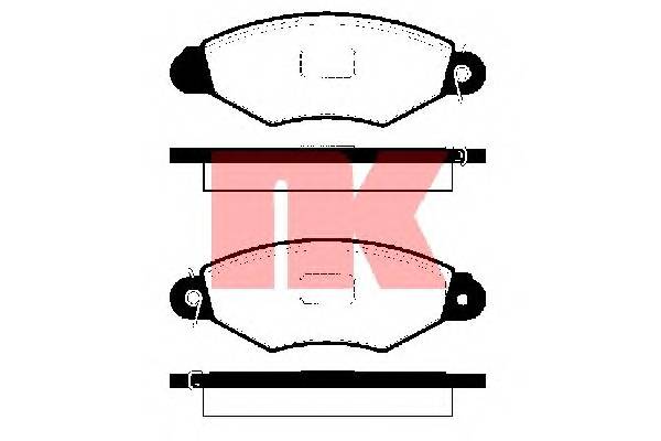 NK 223938 Комплект гальмівних колодок,