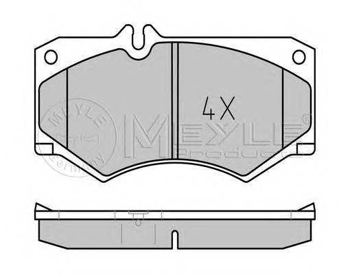 MEYLE 025 207 8418 Комплект тормозных колодок,