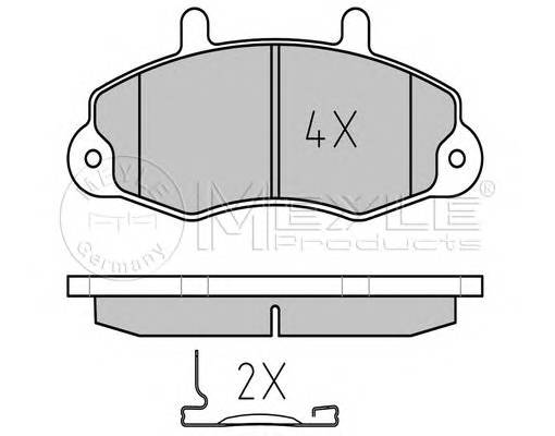 MEYLE 025 214 7018 Комплект тормозных колодок,