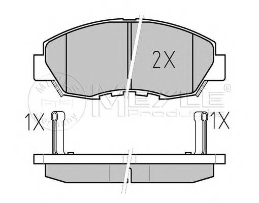 MEYLE 025 214 9918/W Комплект тормозных колодок,