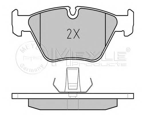 MEYLE 025 216 7720/PD Комплект тормозных колодок,