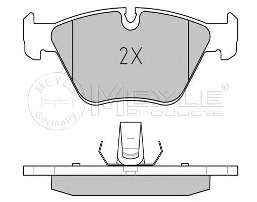 MEYLE 025 231 8320 Комплект тормозных колодок,