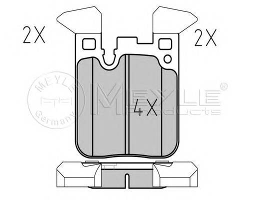 MEYLE 0252502916 KLOCKI HAM. BMW