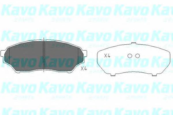 KAVO PARTS KBP-5514 Комплект гальмівних колодок,