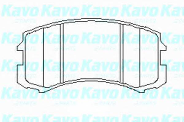 KAVO PARTS KBP-5537 Комплект тормозных колодок,