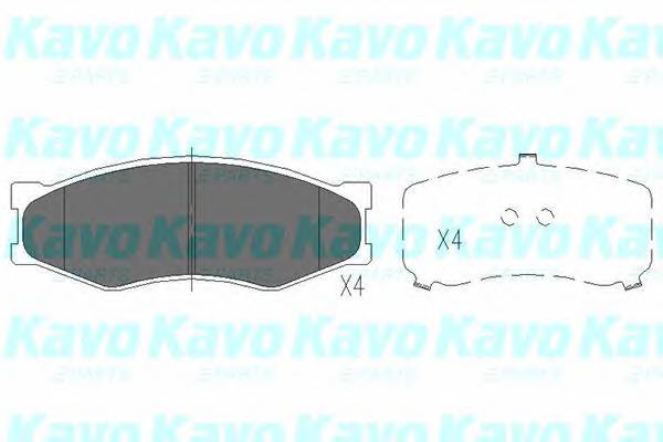 KAVO PARTS KBP-6523 Комплект тормозных колодок,