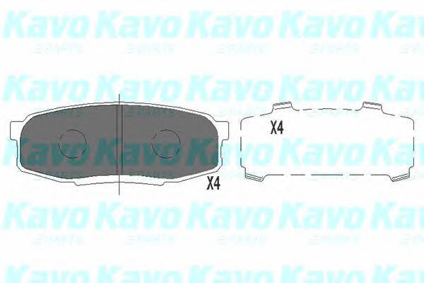 KAVO PARTS KBP-9099 Комплект тормозных колодок,