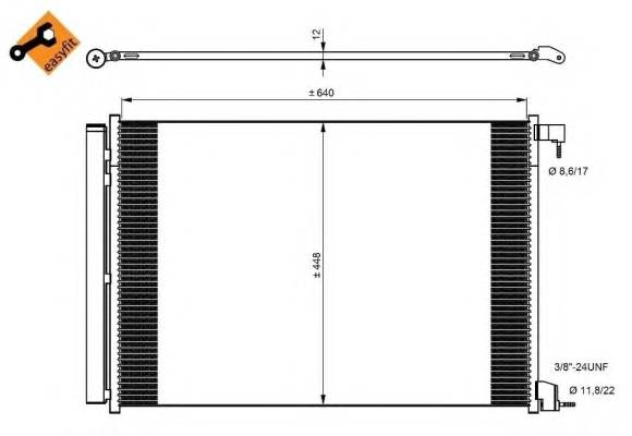 NRF 350082 SKRAPLACZ KLIMATYZACJI DB