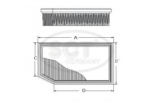 SCT Germany SB 2096 Воздушный фильтр