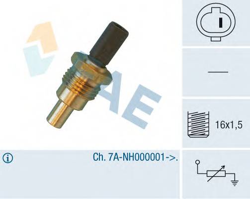 FAE 32640 Датчик, температура охлаждающей