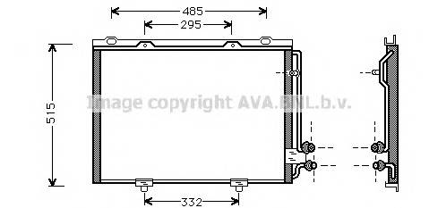 AVA QUALITY COOLING MS5232 Конденсатор, кондиционер