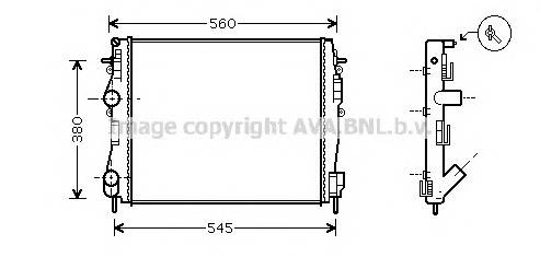 AVA QUALITY COOLING RT2309 Радiатор