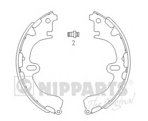 NIPPARTS J3502034 Комплект гальмівних колодок