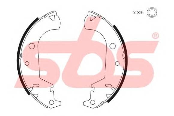 sbs 18492723677 Комплект гальмівних колодок