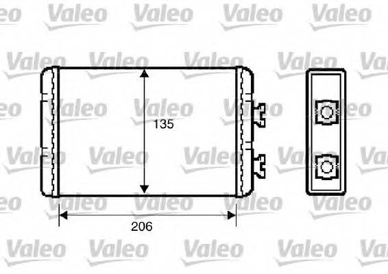 VALEO 812220 Теплообменник, отопление салона