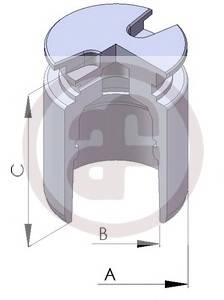 AUTOFREN SEINSA D025102 Поршень, корпус скоби