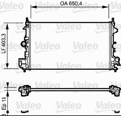 VALEO 734981 Радиатор, охлаждение двигателя