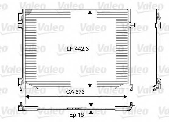 VALEO 814172 Конденсатор, кондиционер