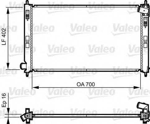 VALEO 735575 Радиатор, охлаждение двигателя