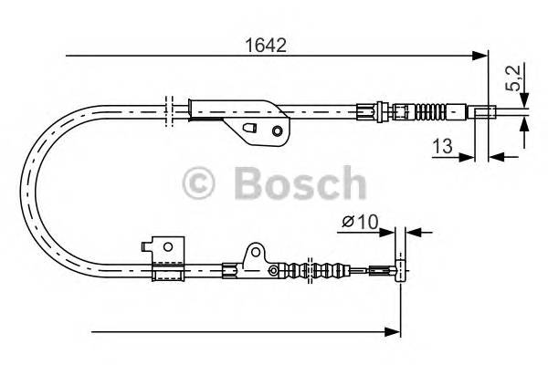 BOSCH 1 987 477 981 Трос, стоянкова гальмівна