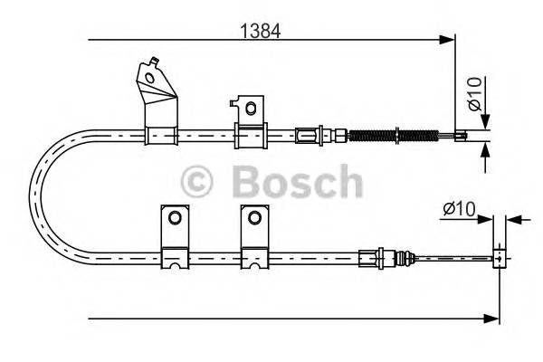 BOSCH 1 987 482 082 Трос, стояночная тормозная