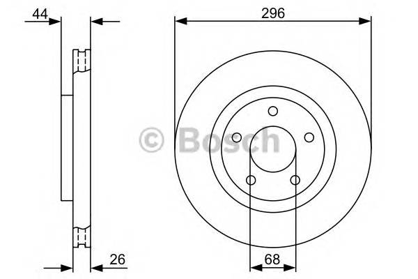 BOSCH 0 986 479 358 Гальмівний диск